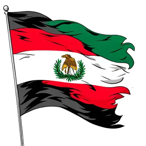 Lebanon Flag Intertwined