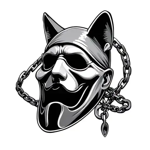 Tonalli With Chain W Masce Ghostface