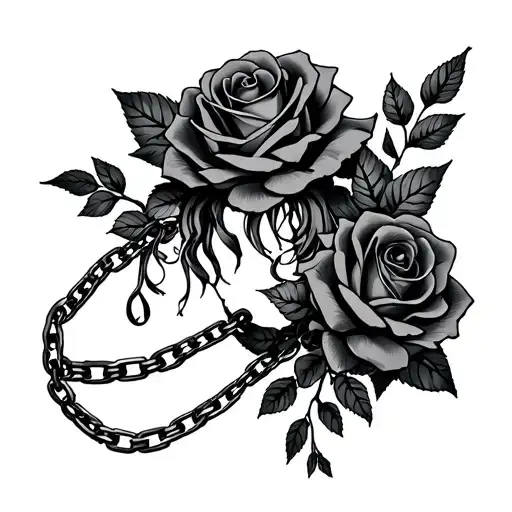 Tonalli With Chain And Roses