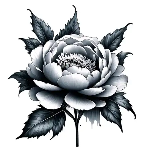 Peony Flowers Bleeding