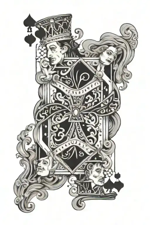 King Of Hearts With Ladies Trying To Grab Him