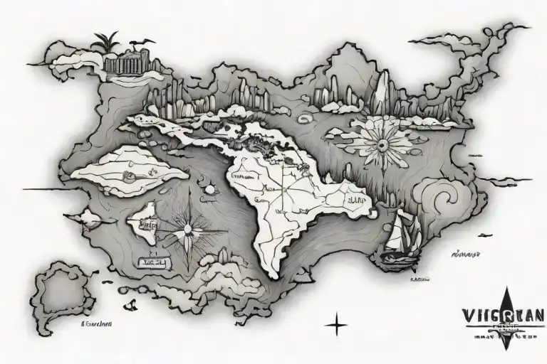 Us Virgin Island Map