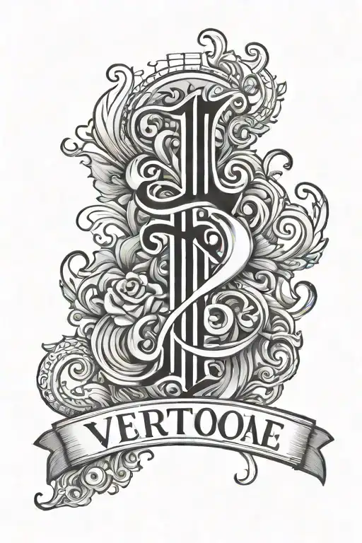 Last Name Written Vertically