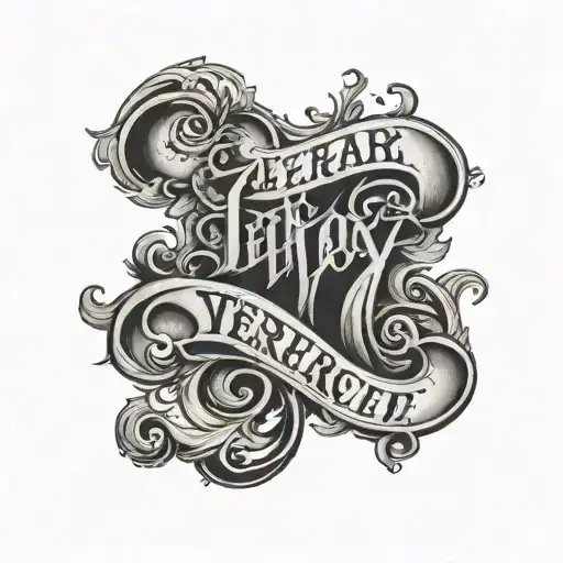 Last Name Written Vertically