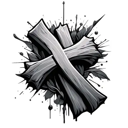 Three Crosses Horizontally