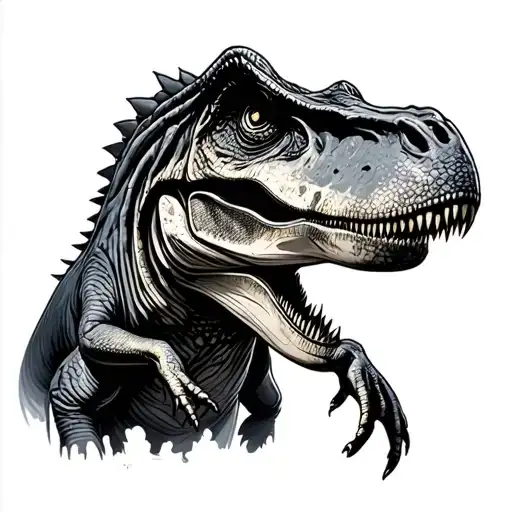 T-rex Wit The Letter I Blended Together