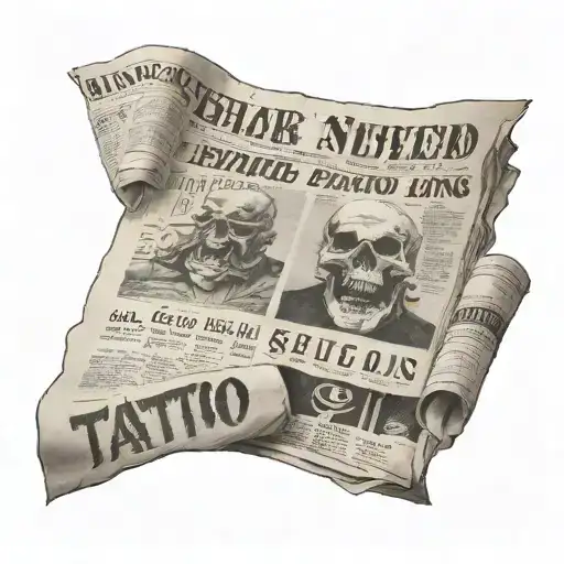 Newspaper With Headline Were Scared Of Dying