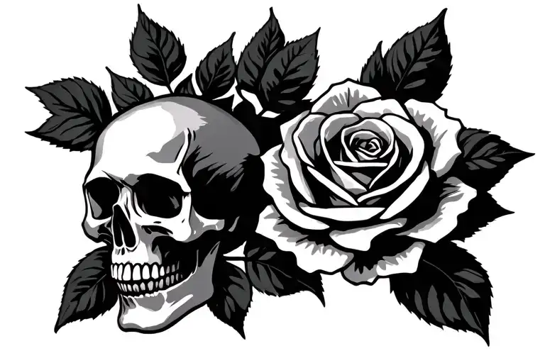 Skull And Roses