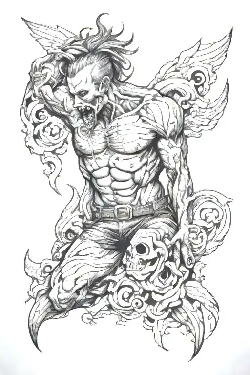 Skin Splitting His Flesh Whit