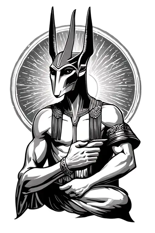 Anubis Holding Afterlife Scale Balanced