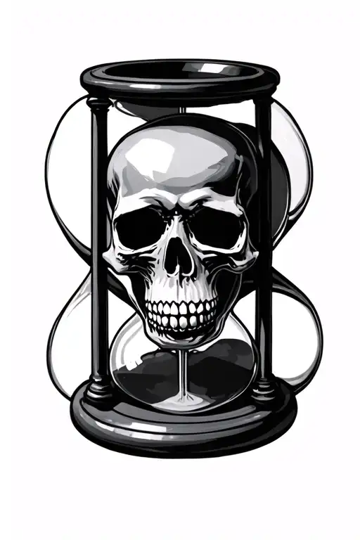 Skull Hourglass Filled