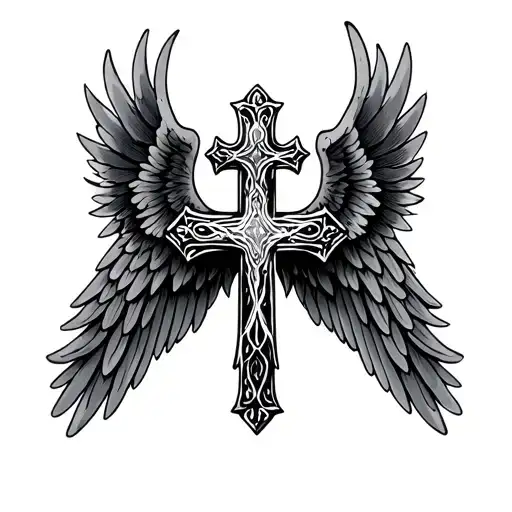 Cross With Wings