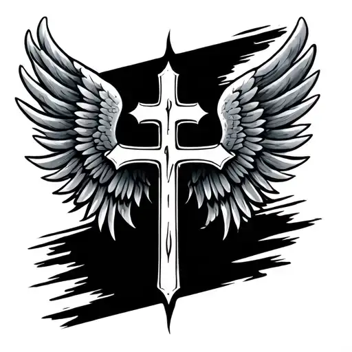 Cross With Wings