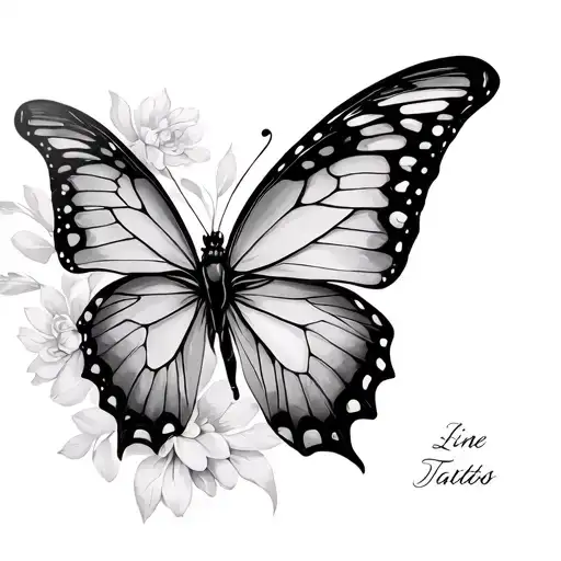 Fine Line Butterfly