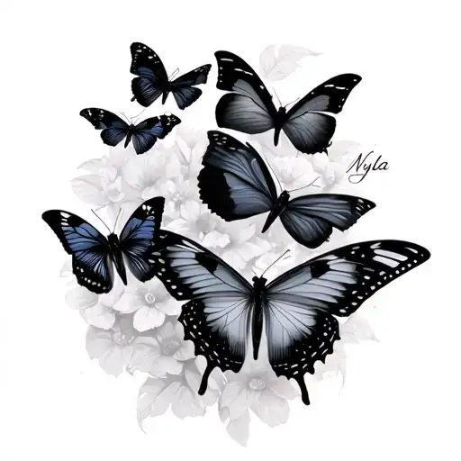 Butterflies With The Name Nyla