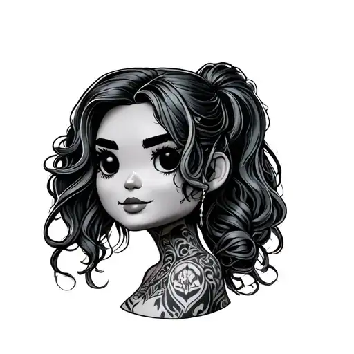 Funko With A Woman's Head
