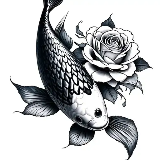 Koi & Rose