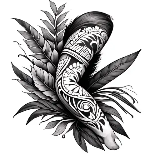 Polynesian Full Leg Sleeve