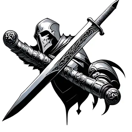 Car Dusan Saliva With Sword And Armor And Around It Motives Of The Kosovo Color