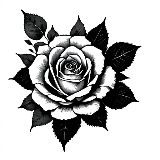 Realism Tattoo Stencil