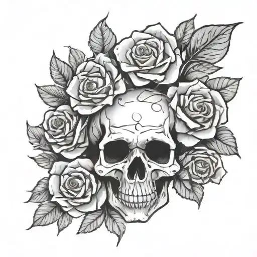 Skull And Roses