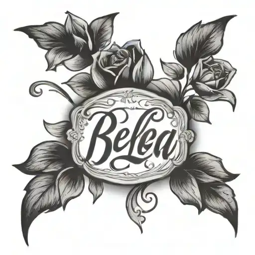 Bela In Cursive Lettering On Wrist