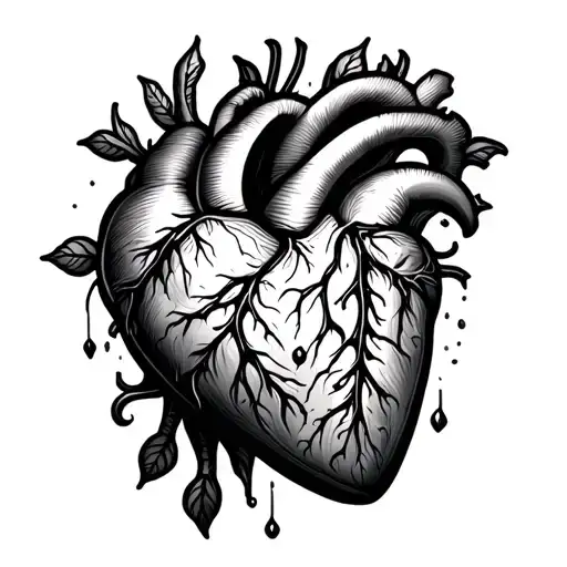 Heart With Pathway