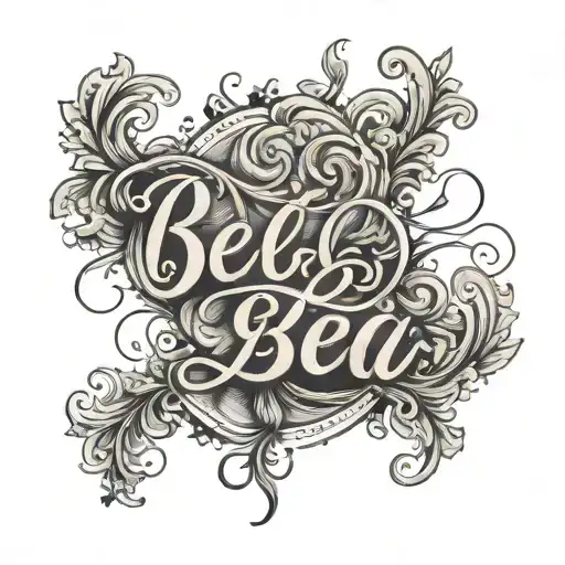 Bela In Cursive Lettering On Wrist