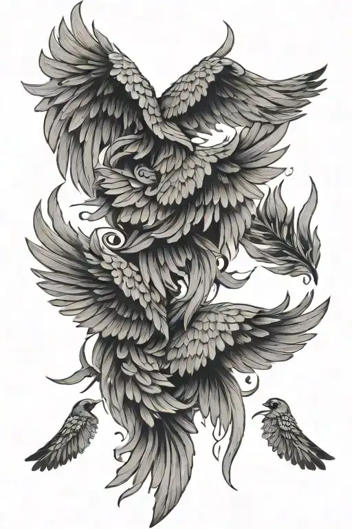 Three Sets Of Wings On My Back