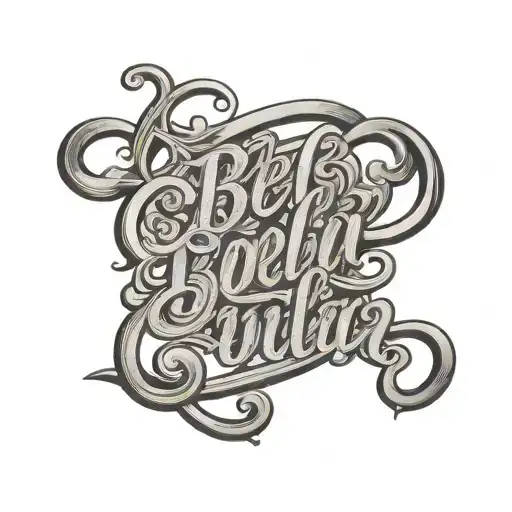 Bela In Cursive Lettering On Wrist