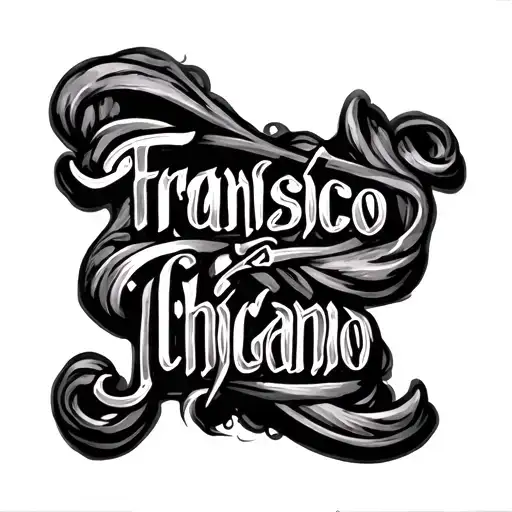 Fransisco In Chicano Lettering