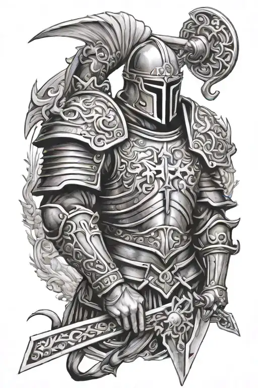 The Full Armor Of God Tattoo Design