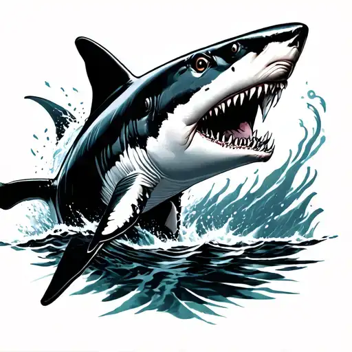 Punching A Great White Shark Emerging