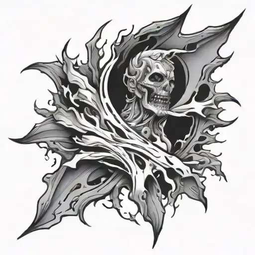Ripped Skin Opening