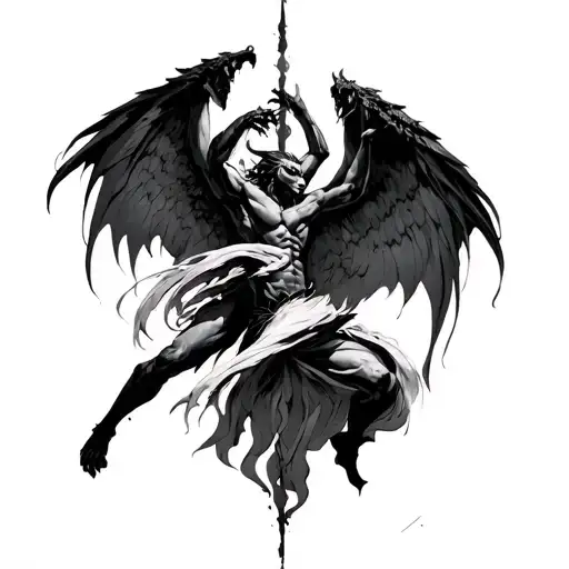 Demons Angels Fighting