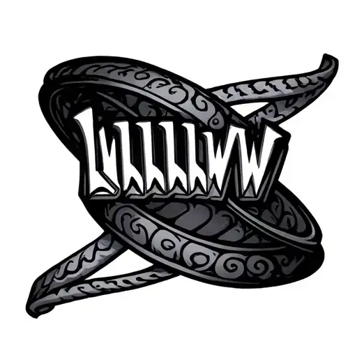 Lwllwww Lined Bracelet Tattoo Where The Letters Connect