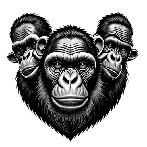 3 Wise Monkeys Traditional