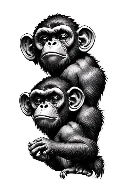 3 Wise Monkeys Traditional
