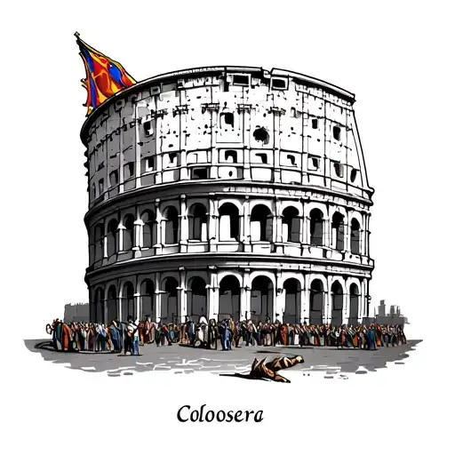 Roman Empire And Coloseum