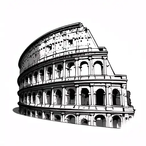 Roman Empire And Coloseum