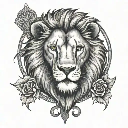 Lion And Cross