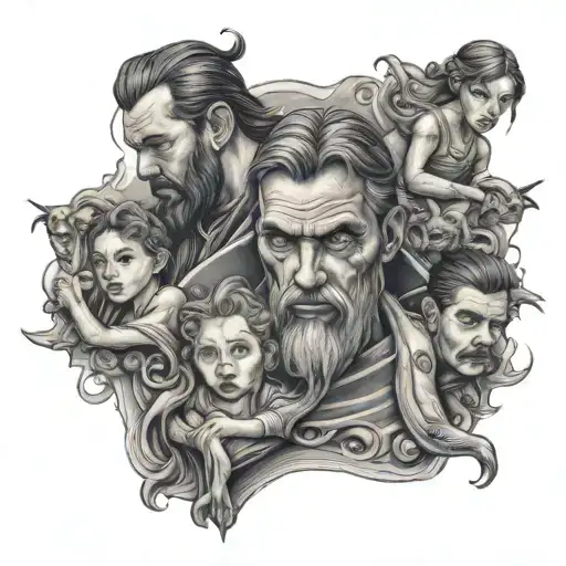 Father Figure Protecting His Family From The Evils Of The World