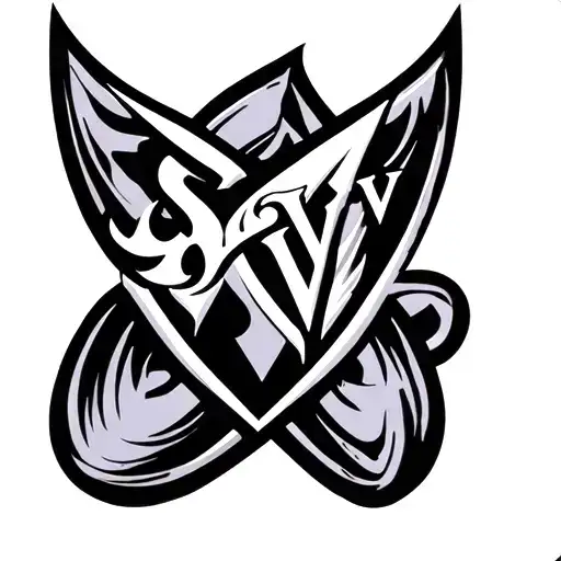Stvv Logo Tattoo Idea Black And Grey