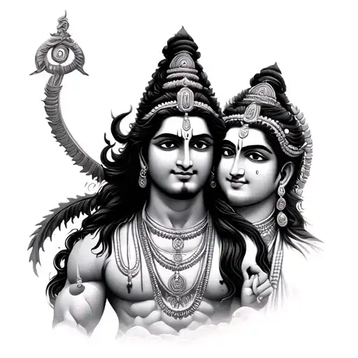 Lord Shiva And Lord Krishna