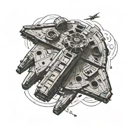 Simple Millennium Falcon