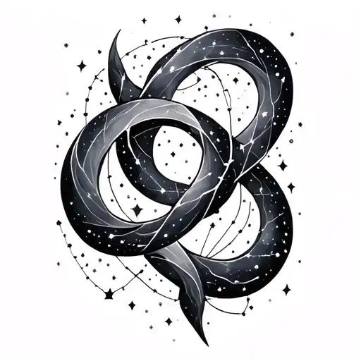 Virgo And Pieces Constellation Intertwined