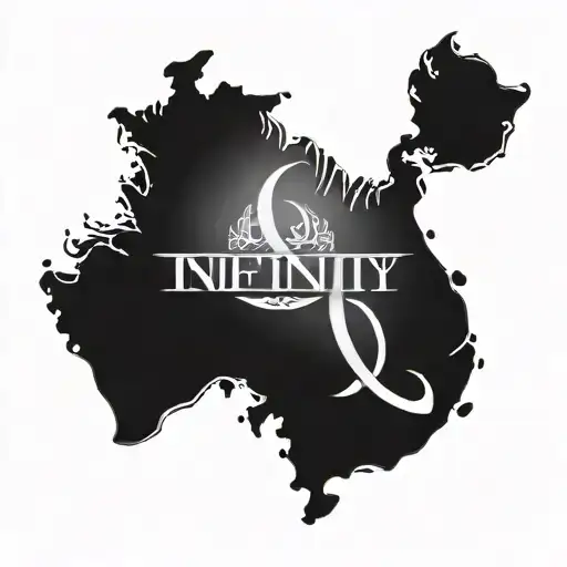 Infiniti Sign With Coordinates Wrapped