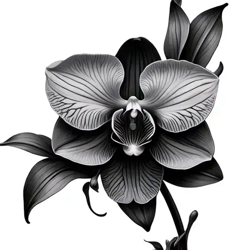 Orchid Flower Intertwined