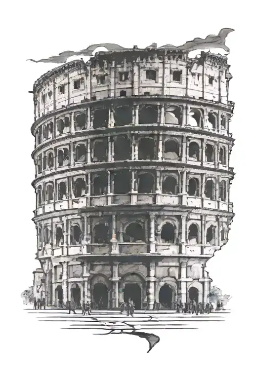 Roman Colosseum With Conquers Who Conquers Himself