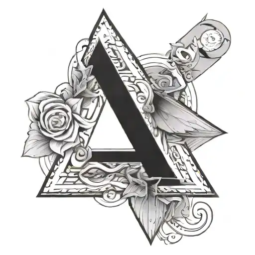 Letter O In The Middle Of A Triangle